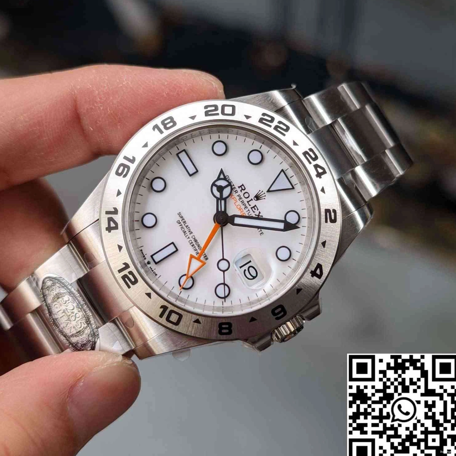 Rolex Dial Steel White M226570-0001 Clean Stainless Factory Explorer 0330